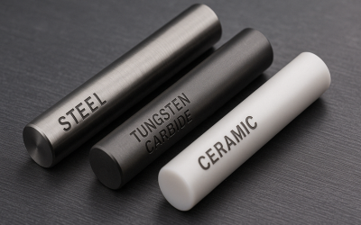 Differenze tra calibri in acciaio, carburo di tungsteno e ceramica